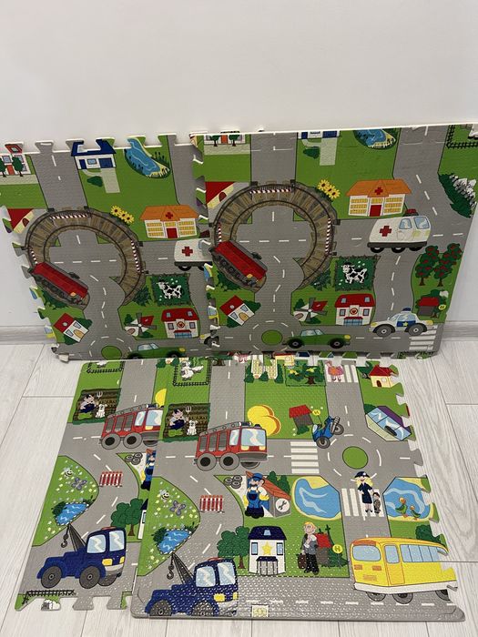 Детска етажерка за играчки+ пъзел килим