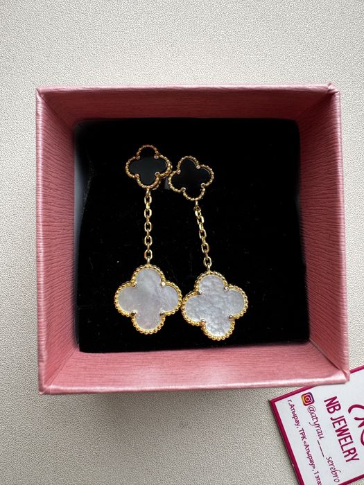 Сережки серебряный  висячие