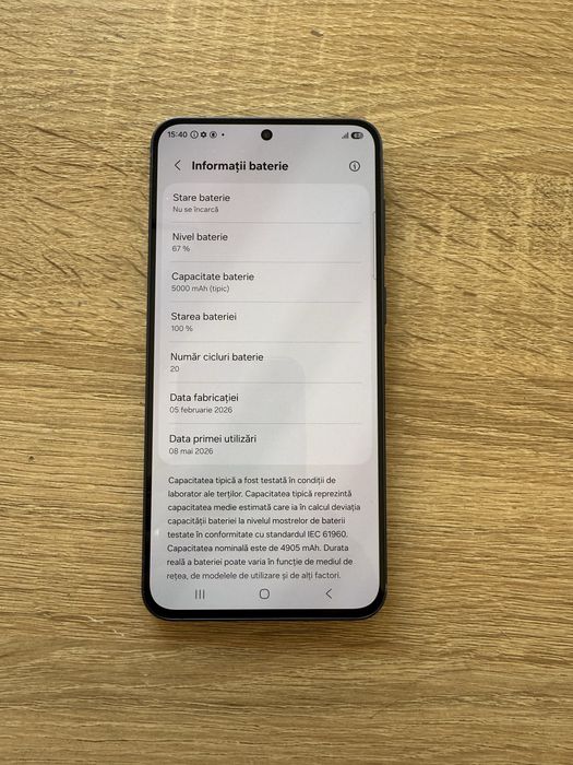 samsung a57 5G ca NOU //(20 cicluri)