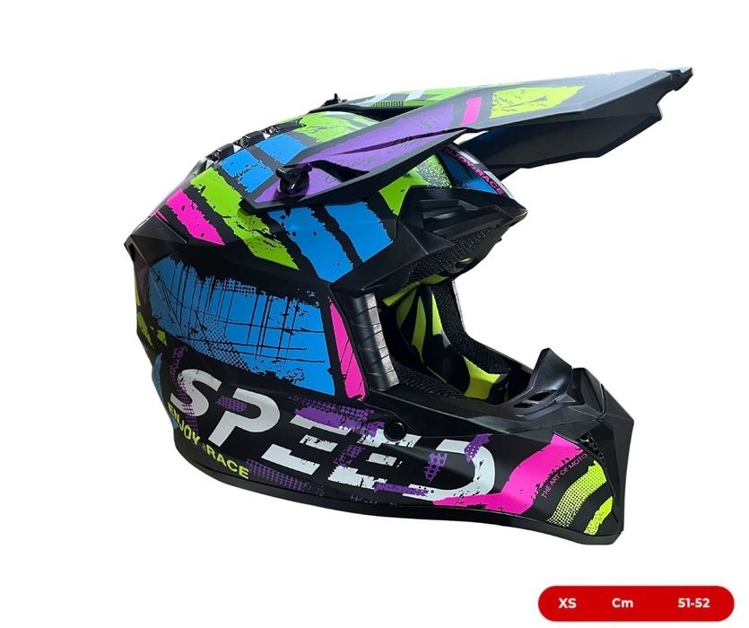 Мотокрос каска за мотор, ендуро, велосипед и ATV - XS и S
