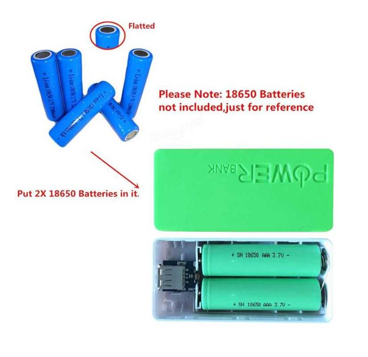 Корпус с для сборки PowerBank на элементах 18650- новое с гарантией