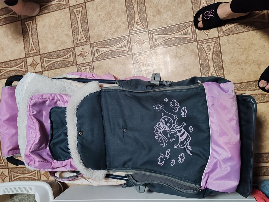 Санки коляска в хорошем состоянии