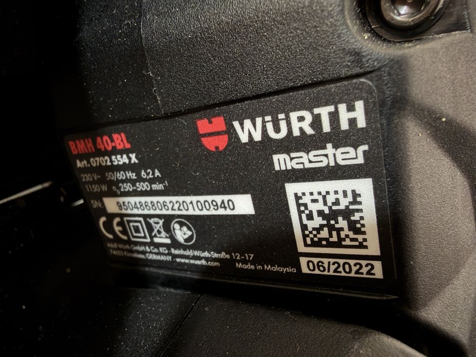Rotopercutor SDS max Wurth BMH 40 BL