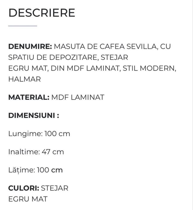 Vand masa de sufragerie