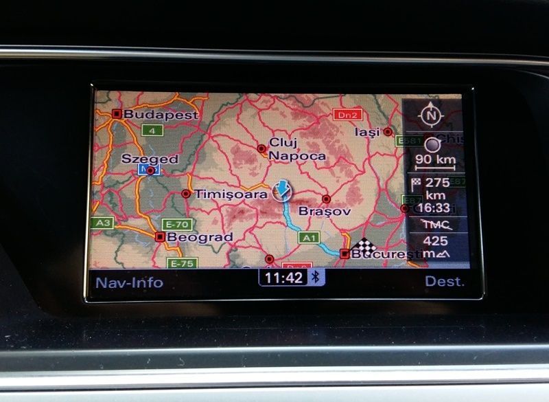 Audi MMI3G Harti 2023 Navi Update Harti Navigatie Europa ROMÂNIA A4 A5