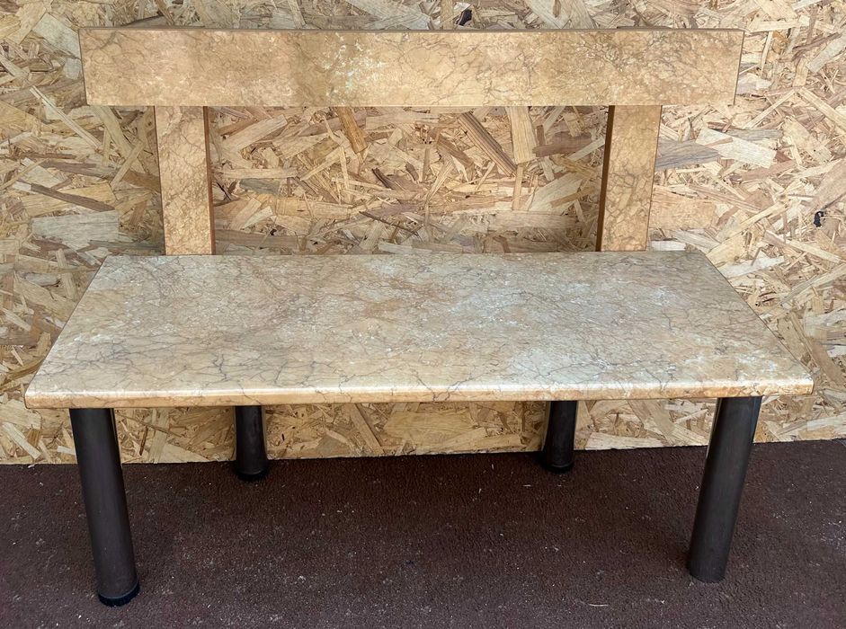 Bancuta cu picioare metalice; Banca 105 cm