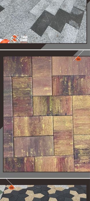 Брусчатки Каменный ковёр Травертин Гранит