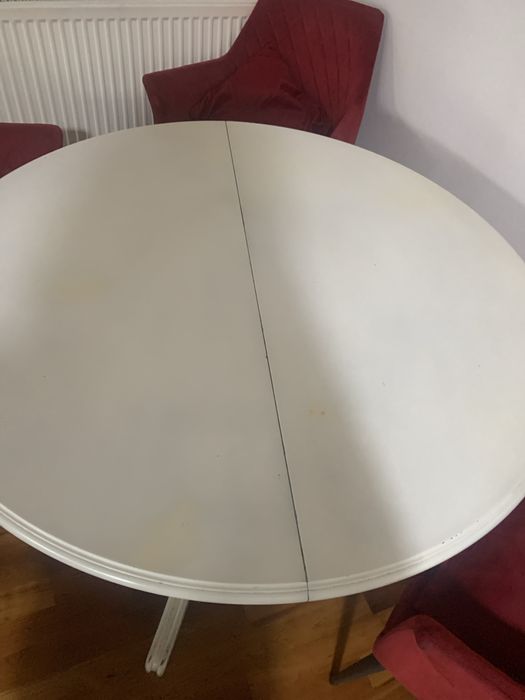 Masa Mobexpert rotunda alba