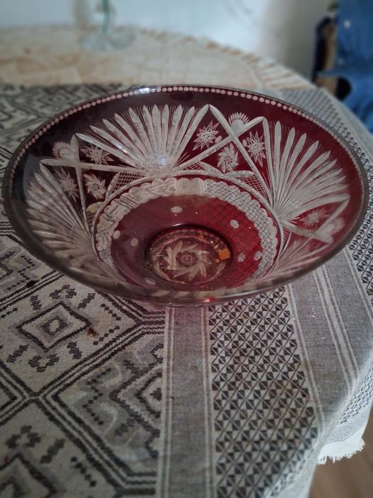 2 sfesnice de cristal - 25 cm