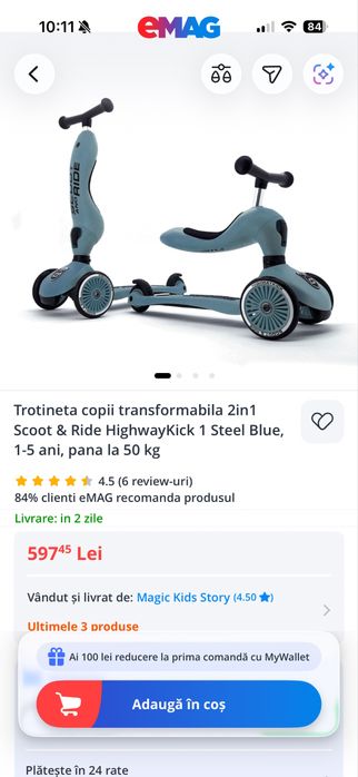 Trotineta Scoot & Ride