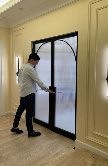 Сурма ешик | раздвижная дверь | loft дверь | стекло | витраж