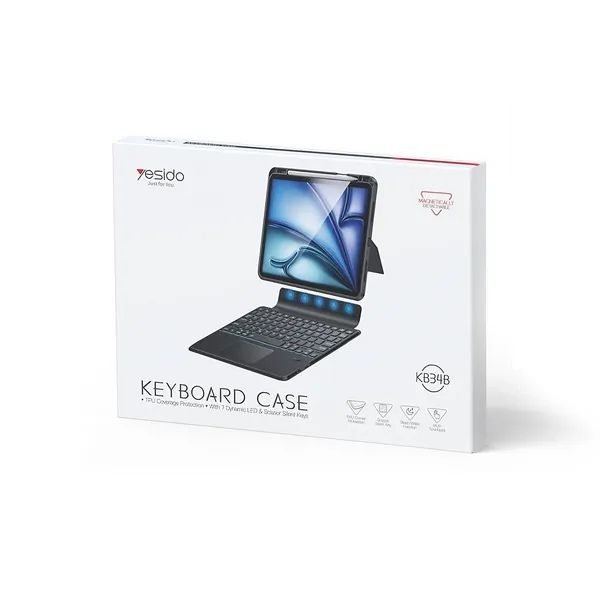 Чехол-клавиатура Yesido KB34B для iPad A16, iPad Air и iPad Pro