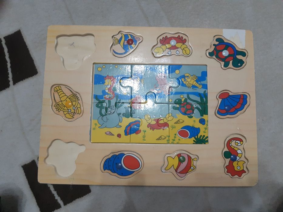 Деревянные пазлы + подарок