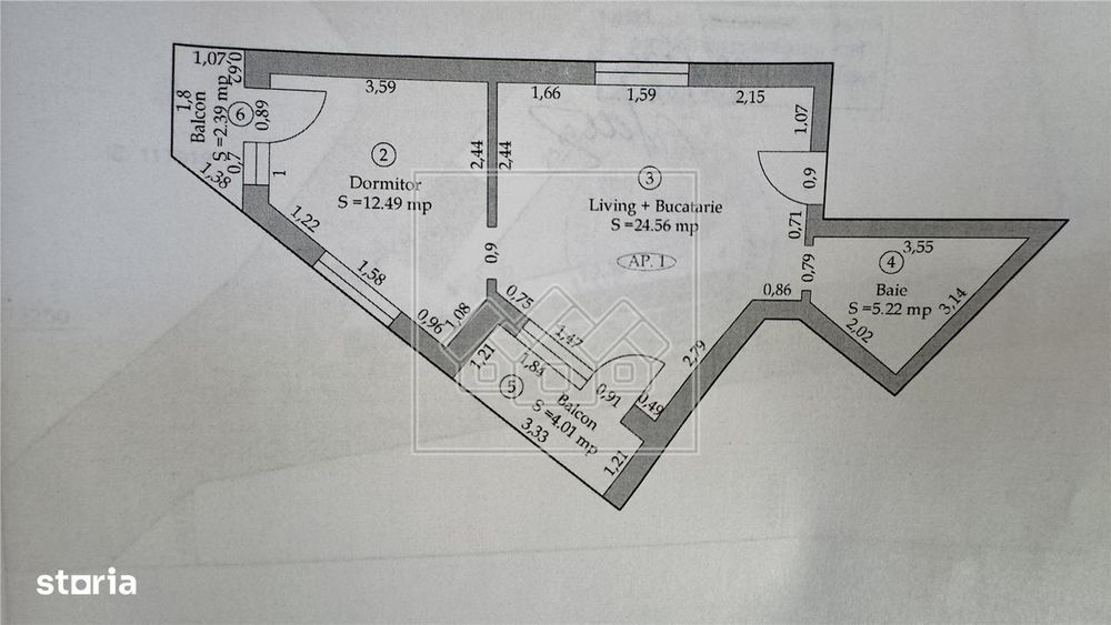 Apartament 2 camere, finisat la cheie, cu AC, jaluzele electrice si lo