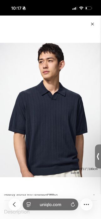 Поло uniqlo мужское