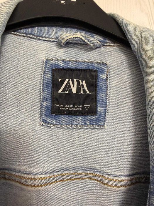 Geacă Denim albastră ZARA