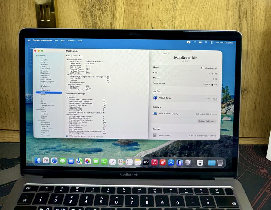Macbook Air M1 13inch 8/256GB