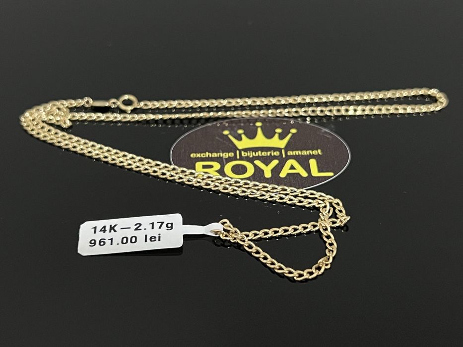 Bijuteria Royal CB : Lant aur 14k 585  2,17 gr