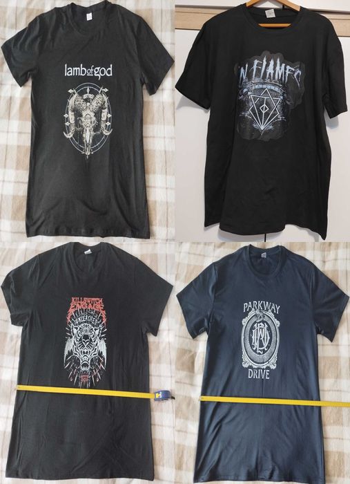 Тениски с двойна щампа (лице,гръб) и  гумирана щампа