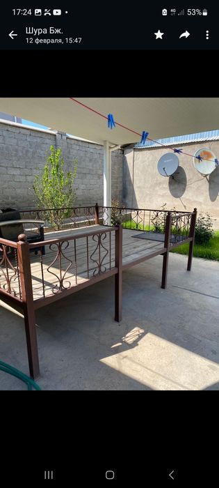 Тапчан 3×4 с досками новый