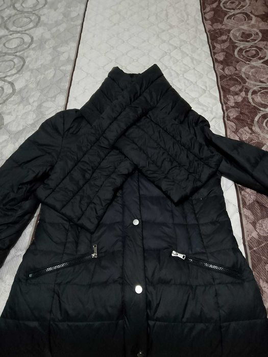 Дамско дълго яке с гъши пух