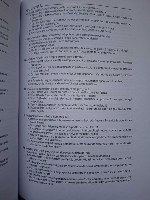 Cărți cu întrebări pt examenul de Rezidențiat