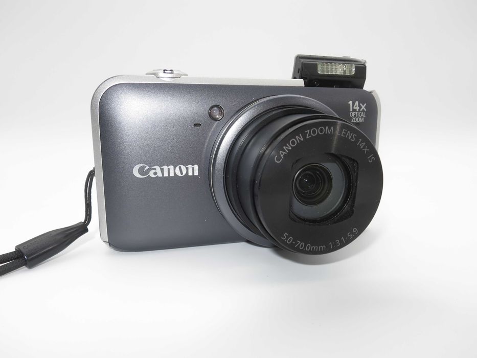 Canon PowerShot SX220 HS ултра компактен цифров фотоапарат с 14x Оптичен Зум, дигитална камера с Full HD в чудесно състояние, работи отлично