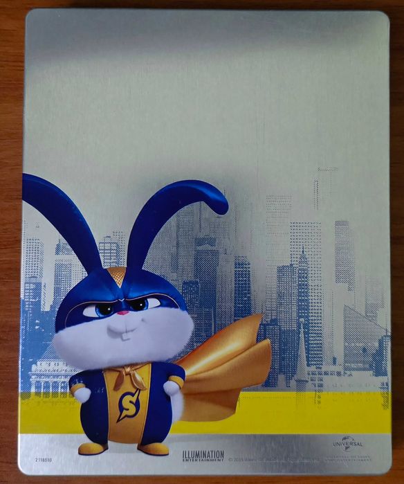 Vand set 2 steelbook-ri The Secret Life of Pets 1 si 2, bluray 3D+2D