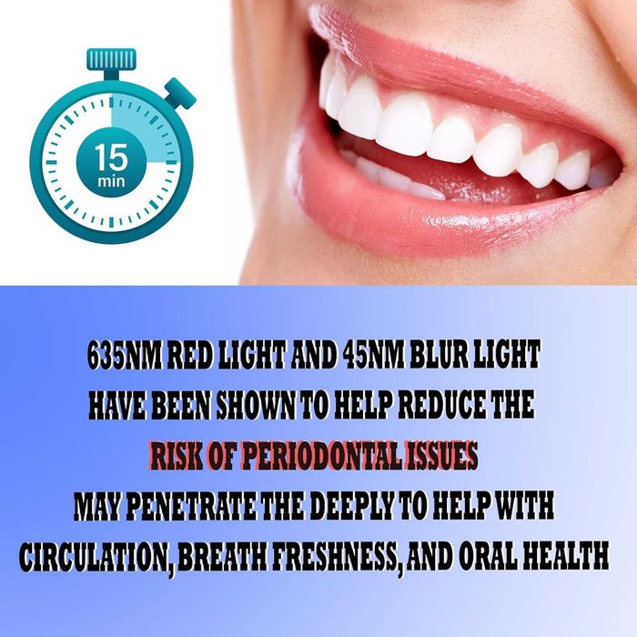 Dispozitiv laser lumina rosie pentru gingii/parodontoza