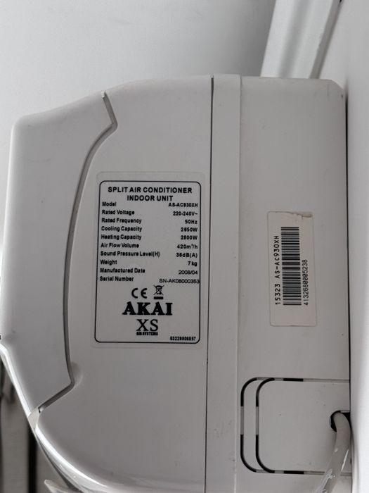 Aer condiționat AKAI XS – funcțional – fără telecomandă