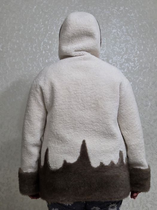 Тёплая дублёнка двухсторонний