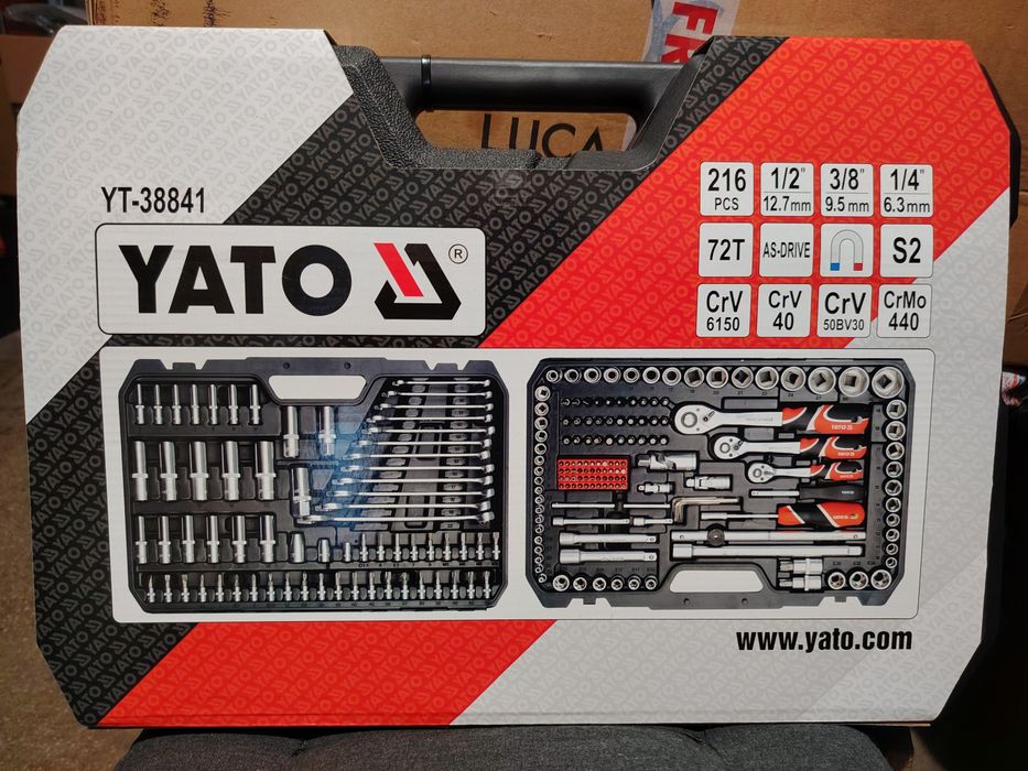 Trusa profesionala de scule YATO-216 piese NEW