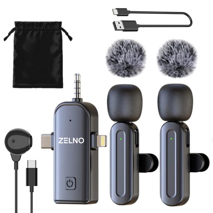 Set 2x microfon lavaliera 3 in 1