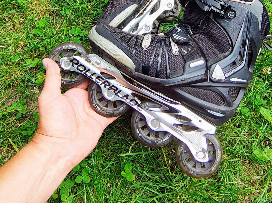 Role profesionale Rollerblade cadru metalic gheată confortabilă mărime 39 unisex