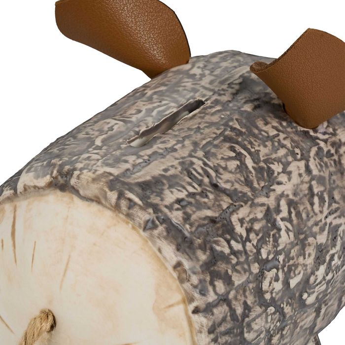 Pusculita Porcusor in Design Scoarta de Copac 13x16.5cm NOU & SIGILAT