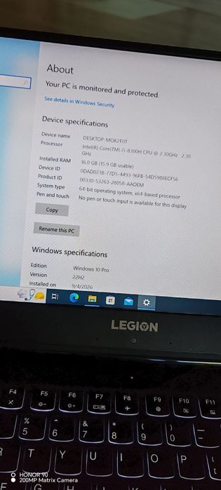 LLAPTOP Gaming  Lenovo Y530 GTX 1050