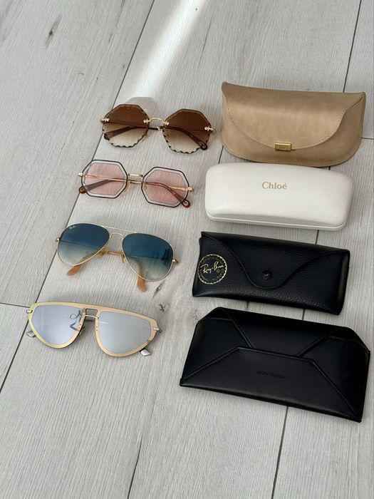Chloé слунчеви очила CE142S Scalloped Gold Brown оригинал