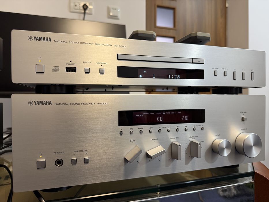 Yamaha Receiver R-S300,70W,Telecomanda,Cd Yamaha CD-S300,Telecomenzi
