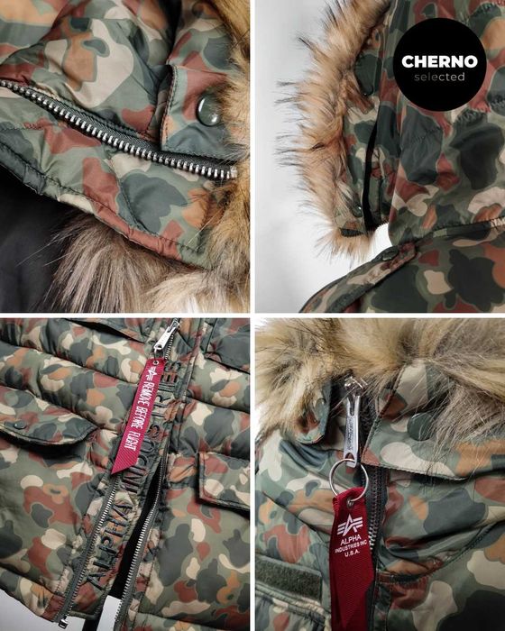 Камуфлажен елек с качулка ALPHA INDUSTRIES Camouflage Field Vest - L•M