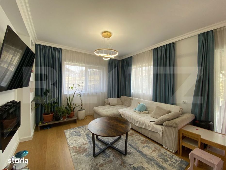 Vila moderna cu 3 dormitoare si teren generos 1.460 mp