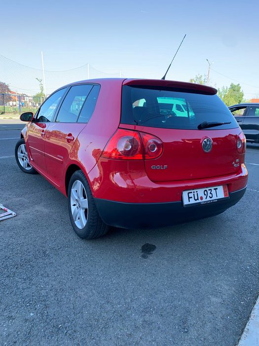 Volkswagen Golf 5 United 2008/Mai Benzina 1.6 MPI 102 cai pe curea Rosu Metalizat Dotat Full