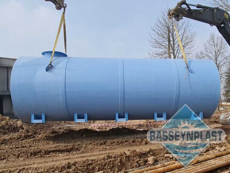 Эко ёмкость 40м3, тонн для воды, горизонтальная из полипропилена