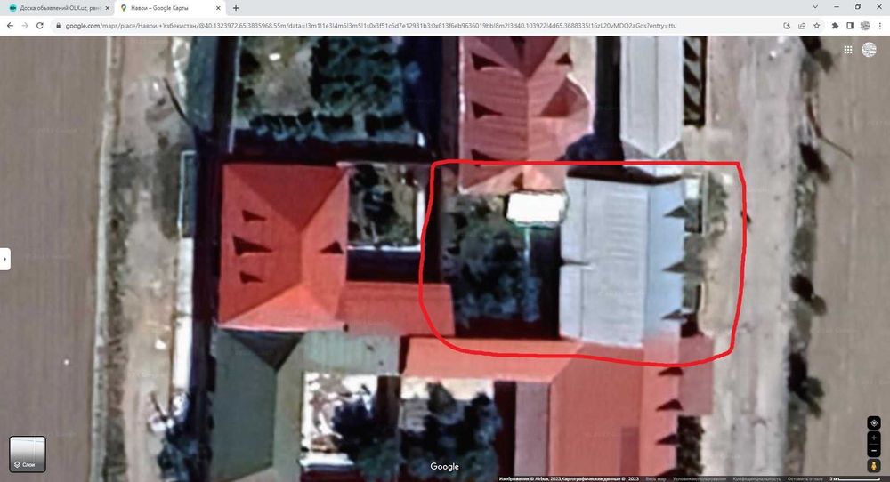 Ҳовли сотилади, 6,5 сотих, 6 хона, 2 санузел, 2 та подвал, коропка