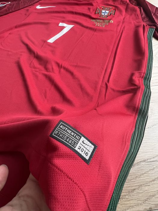 Tricou de fotbal Nike nationala Portugaliei Cristiano Ronaldo CR7 Euro 2016 Marime M