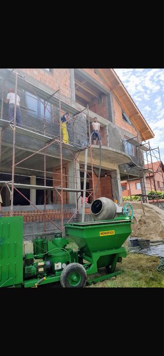 betoniera, masina de tencuit