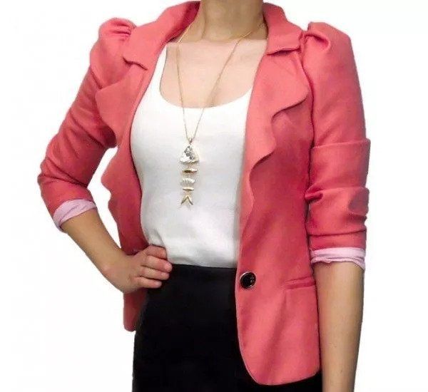 sacou roz somon model slim/cambrat