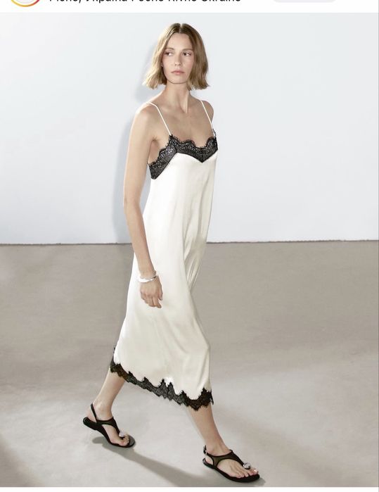 Рокля - Massimo Dutti slip dress