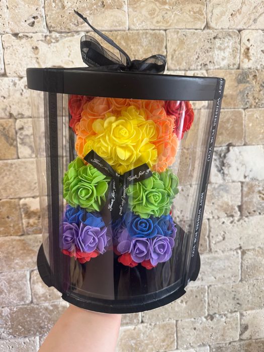 Мечета и зайчета от рози, мечета с LED лампички светещи