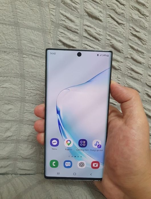 Samsung Galaxy Note 10 12/256GB Silver 5G Flagman Igravoy Holati Ideal