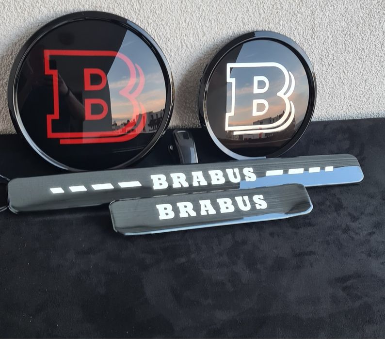 BRABUS светещи прагове емблема с лого Брабус  G63
